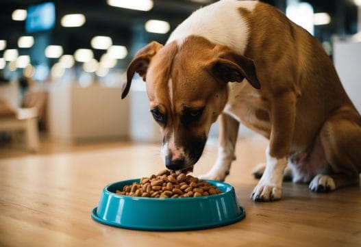 Hund der spiser tørfoder